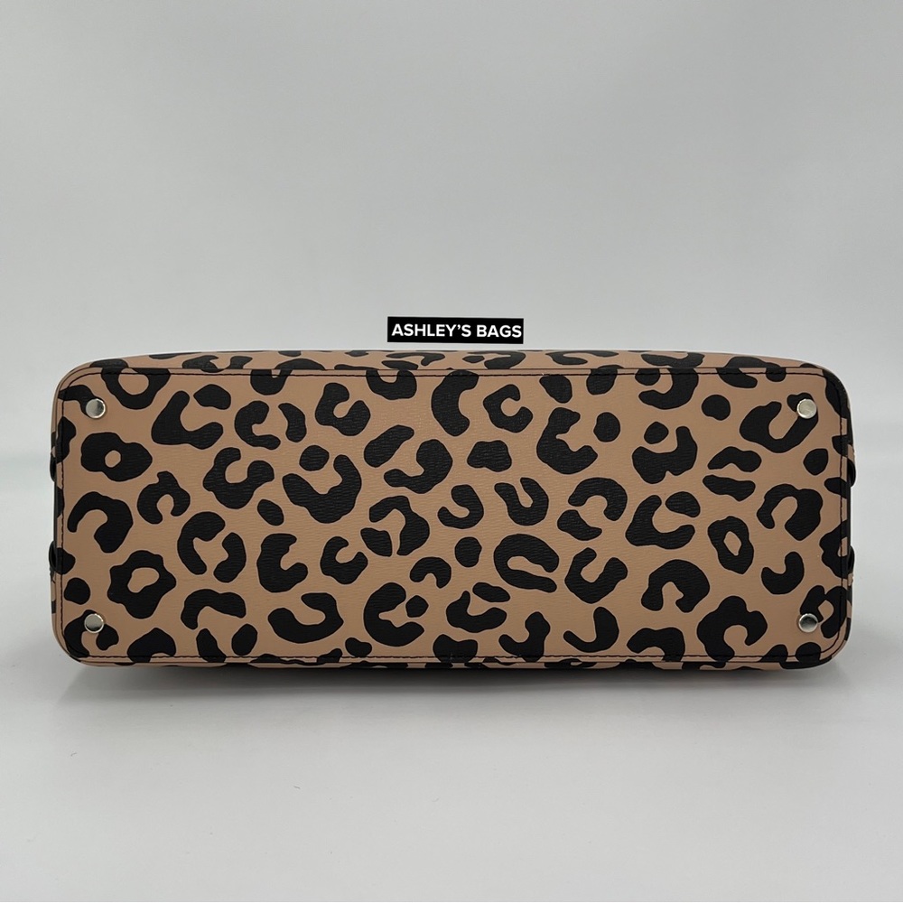 Kate Spade Darcy Leopard Cheetah Large Satchel Tote Crossbody - Picture 6 of 9